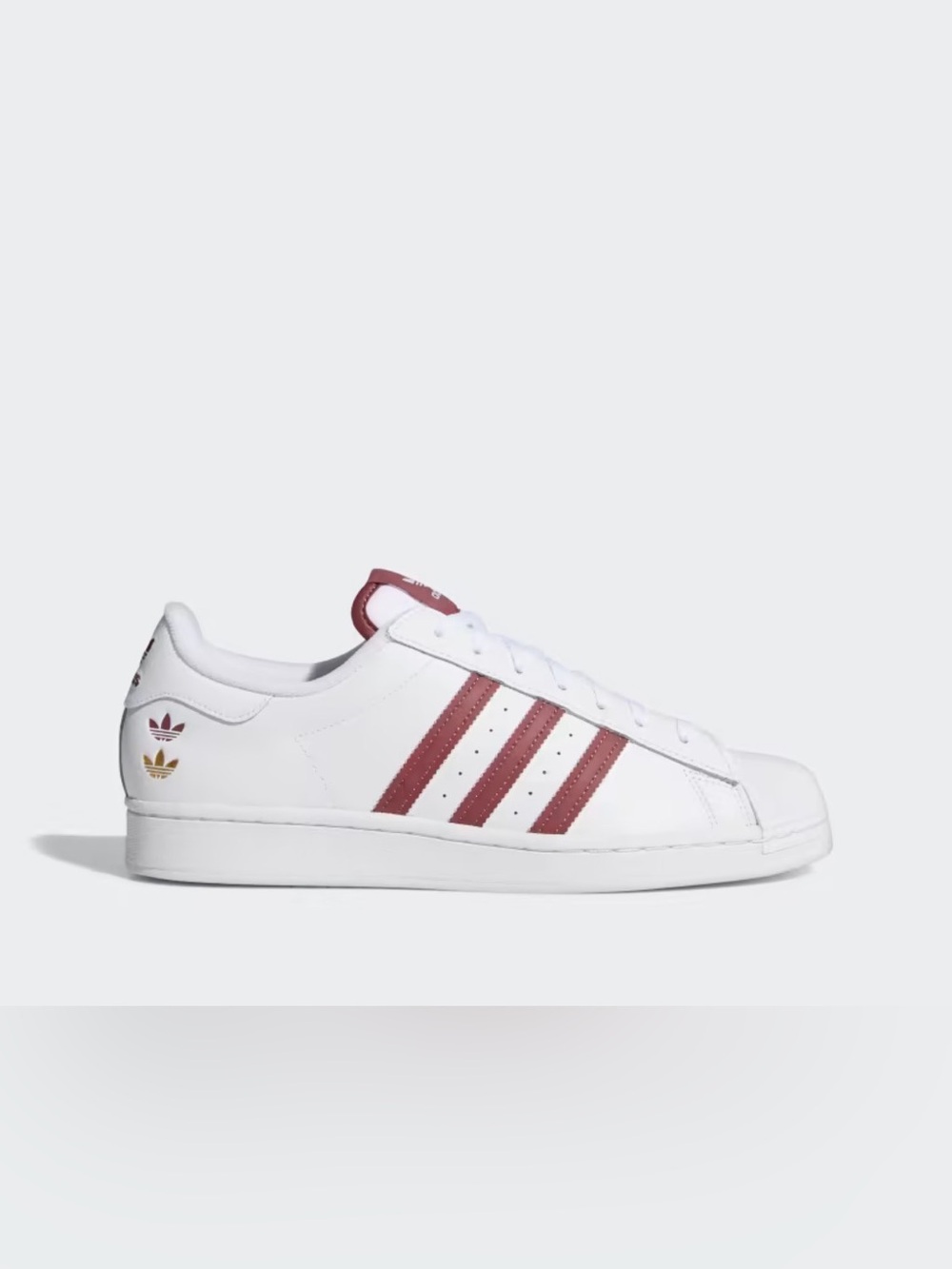 NIB Men’s Adidas Superstar “White Quiet Crimson”